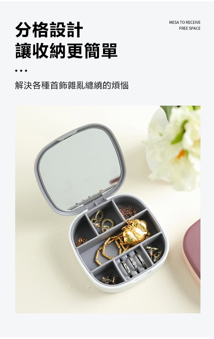 Cosmetics Organizer with Mirror