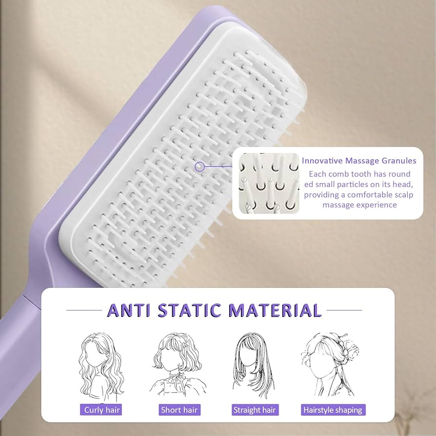 Self-Cleaning Hair Brush
