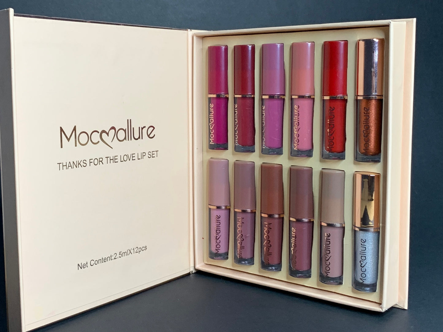 12Pcs Mocallure Liquid Lipgloss