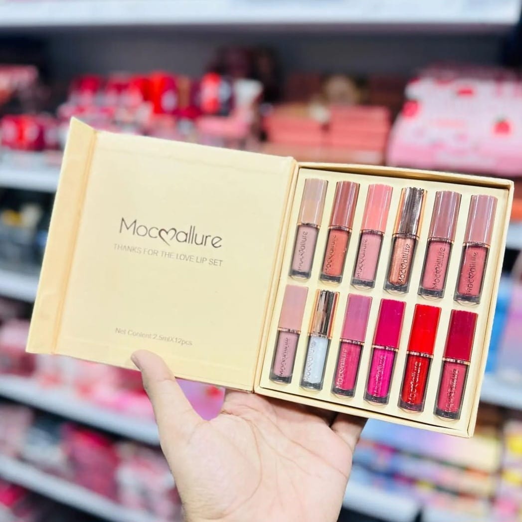 12Pcs Mocallure Liquid Lipgloss